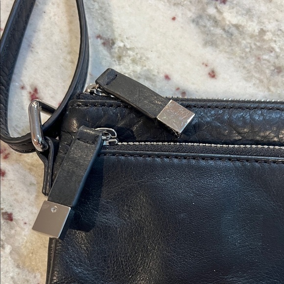 Margot Soft Black Leather Shoulder Bag - Picture 2 of 8